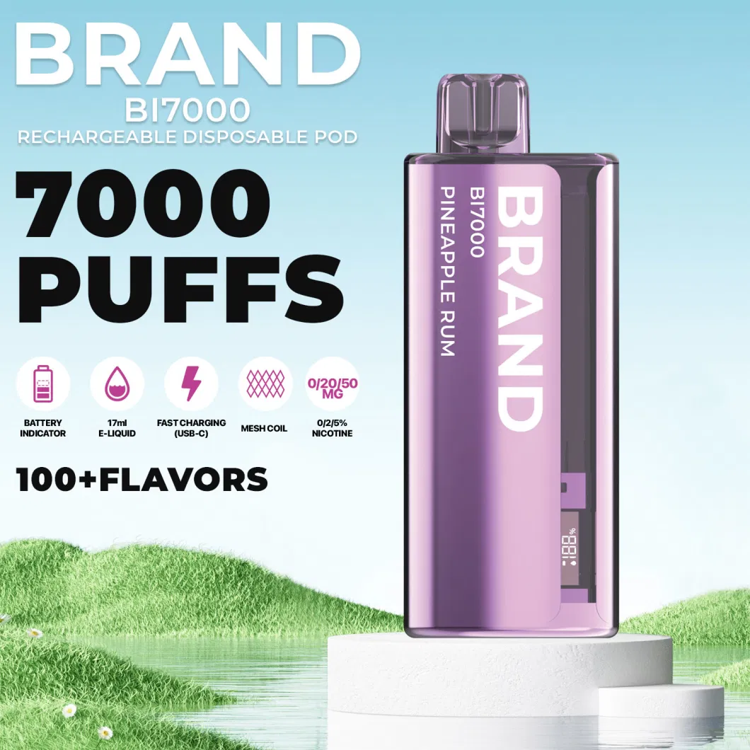 Hidi OEM ODM Private Brand White Label Rechargeable 24 Flavors 7000 Puff Disposable Vape	Ice Cream Making