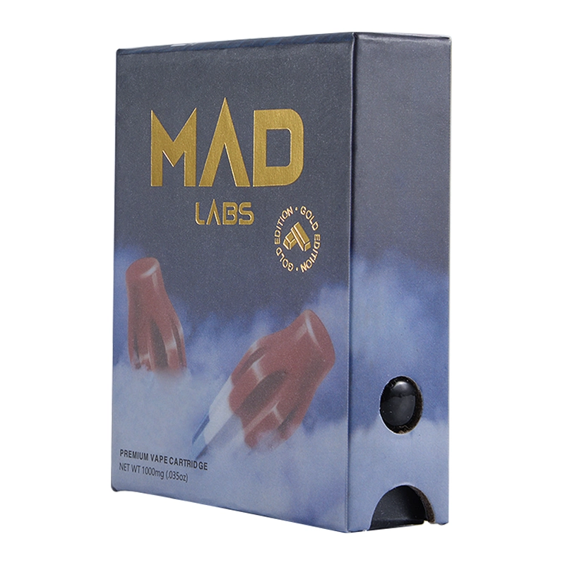 Customize Empty Mad Labs Tank Atomizer Diposable Vape Pen Pod Packaging 1ml 1.0ml 1000mg 1g 1 0.8ml 0.8 Ml 510 T Threaded Live Resin Ceramic Coil CB.D Cartridge