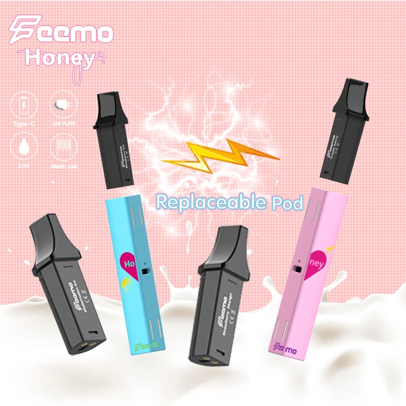 Feemo Disposable Honey Vapor 2ml Pod Cartridge Feemo Vape E-Cigarette Starter Kits with Tpd