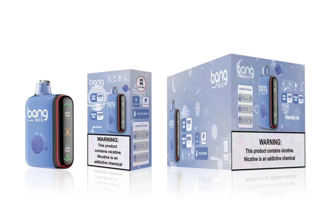 Bang Box 18000 Puff Hot Selling Zbood Ammo De6000 Jelly Pilot Pods Xtra Pen Cartridge Dispsoable Vape