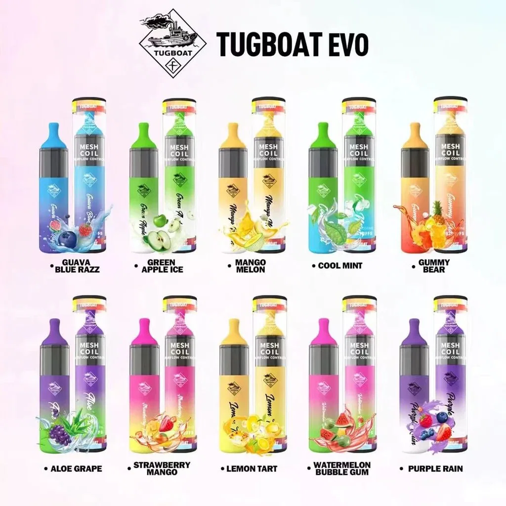 Hookah Shisha Pen Price The Purest and Strongest Flavor Production Tugboat Evo 4500 Puffs Disposable Vape