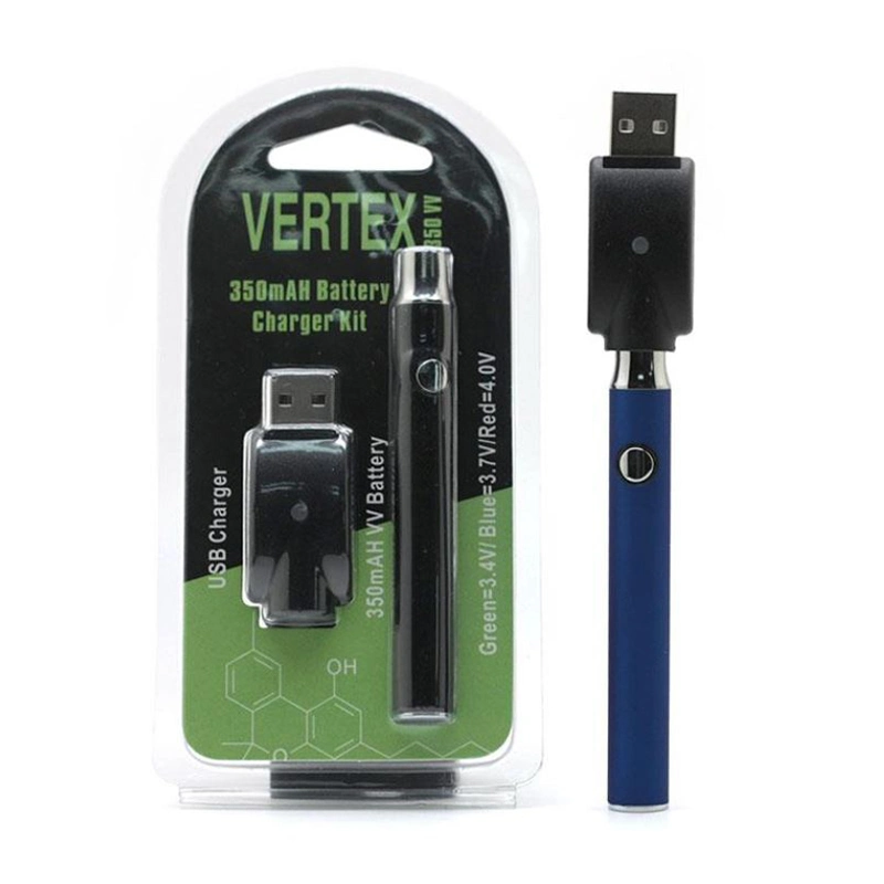 Vertex Battery E-CIGS Adjustable Voltage Preheating Vape Battery 650mAh Rechargeable Battery