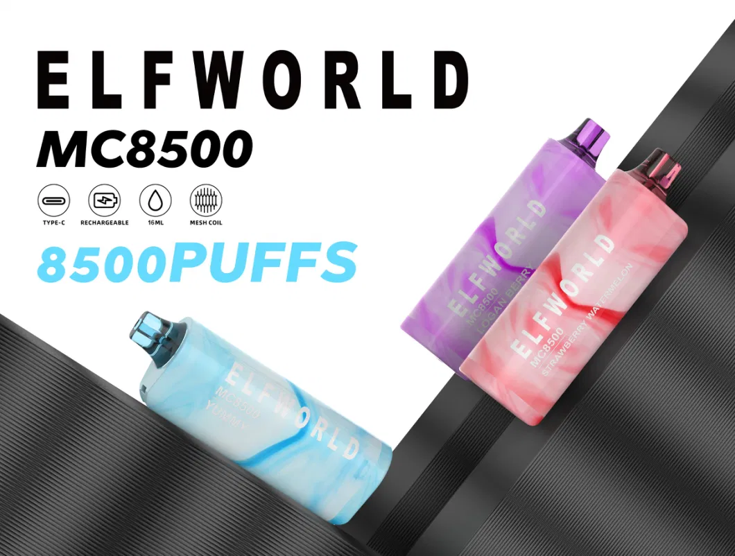 Factory Directly Wholesale Mesh Coil High Quality Elfworld De6000 Mc8500 Big Puffs Disposable in Stock Vape