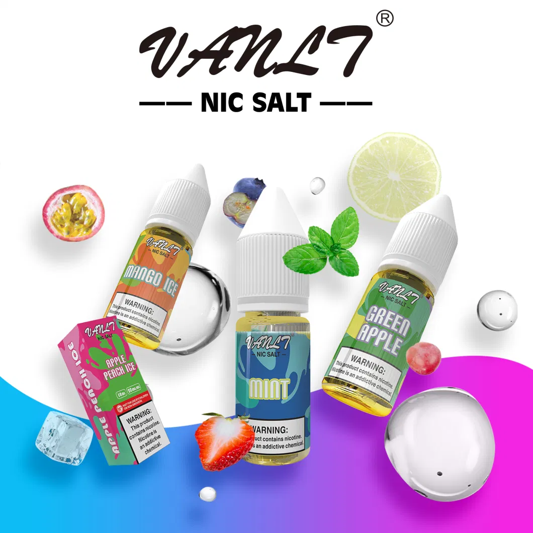 Tpd Compliant High Quality 10ml/20ml/30ml/50ml E Liquid 0mg 10mg 20mg Salt Nicotine