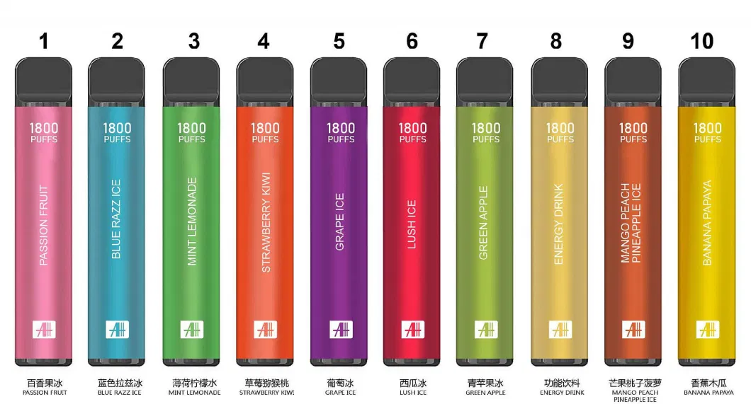 Factory Wholesale Sunfire Brand 1800 Puffs 550mAh Rechargeable Disposable One Time Vape