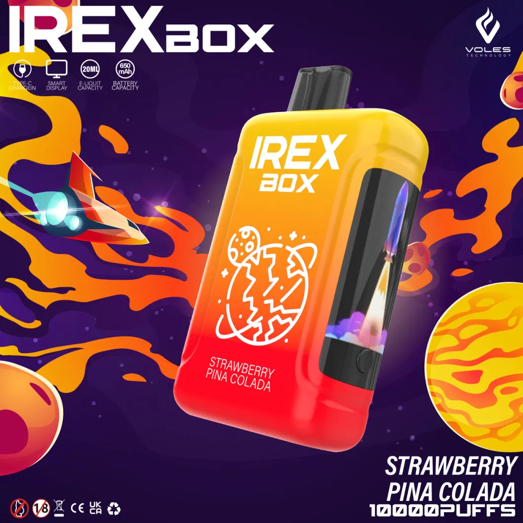 Original New Brand Irex Box 10000 Puffs Disposable Vape Ivg 2400 Quik 5000 Puff Aroma King Vape Hookah Hookah Shisha Pen Disposabl Vape Pod