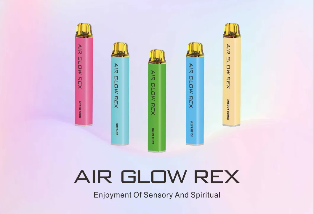 Hot Selling Air Glow Rex 3 Ml 600 Puffs 5 Flavors Without Display 5%Nicotine Disposable Electronic Cig Disposable Vape