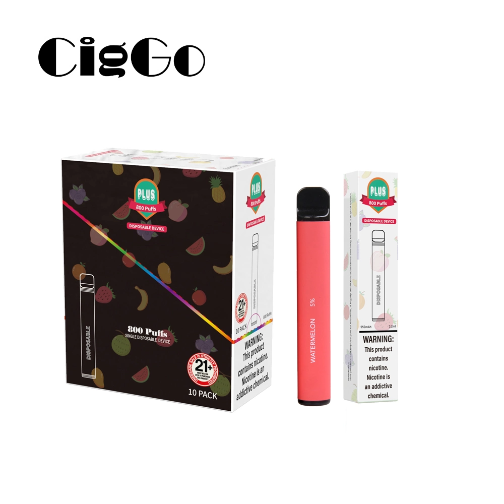 New Arrival 800 Puffs Vape Pod Ciggo Puff Plus Vaper Vape Kit E Cigarette Vaporizer