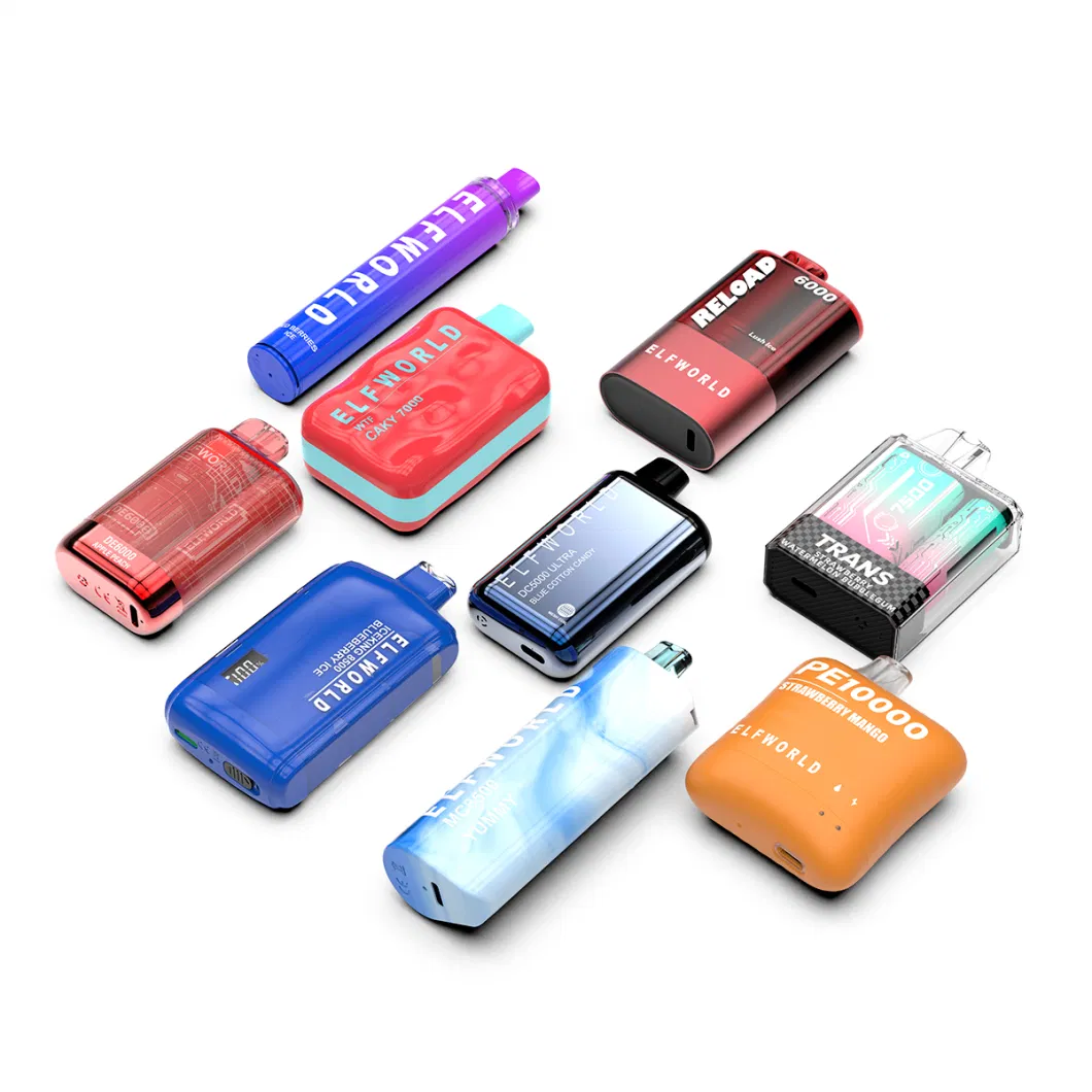 Elfworld Wholesale Disposable Device Elf 2500 5000 6000 7000 7500 8500 9000 10000 Orion Lost Puff Bar Custom Raz Vaporizer I E Cigarette Vape Pen Mesh Coil Bar