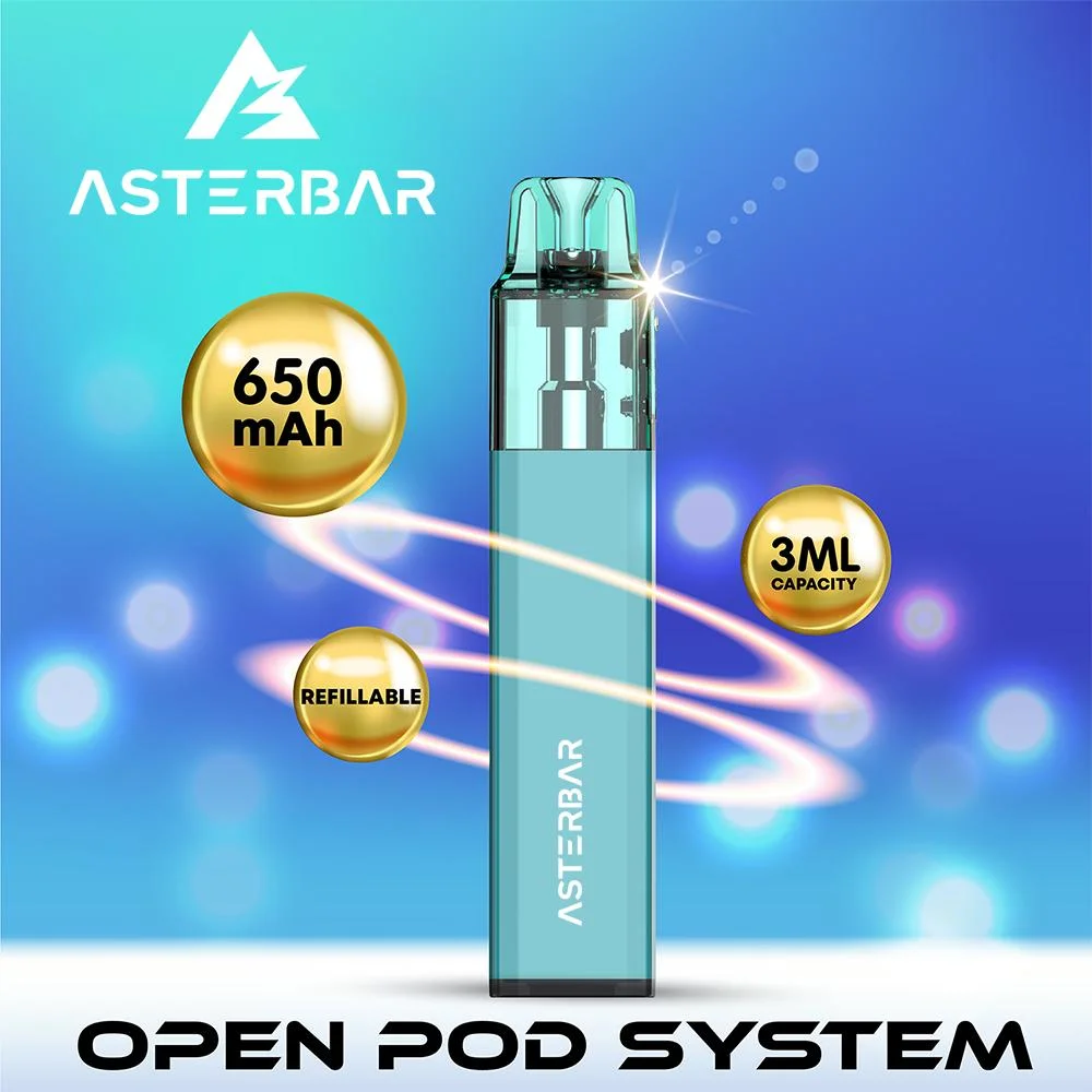 Wholesale I Vape 2024 Asterbar M3 Pod 3ml Open Pod System Easily Add Your Own Ejuice with LED Light Flashing