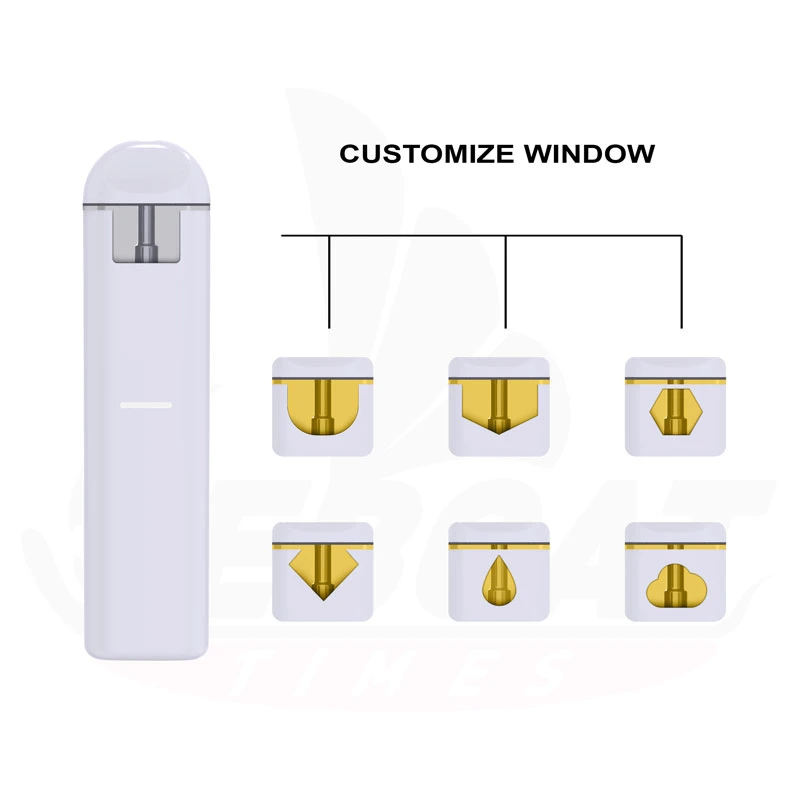 Nuvata Type C Rechargeable Sativa Indica 2g Oil Vaporizer Binoid Disposable Vape with Different Windows