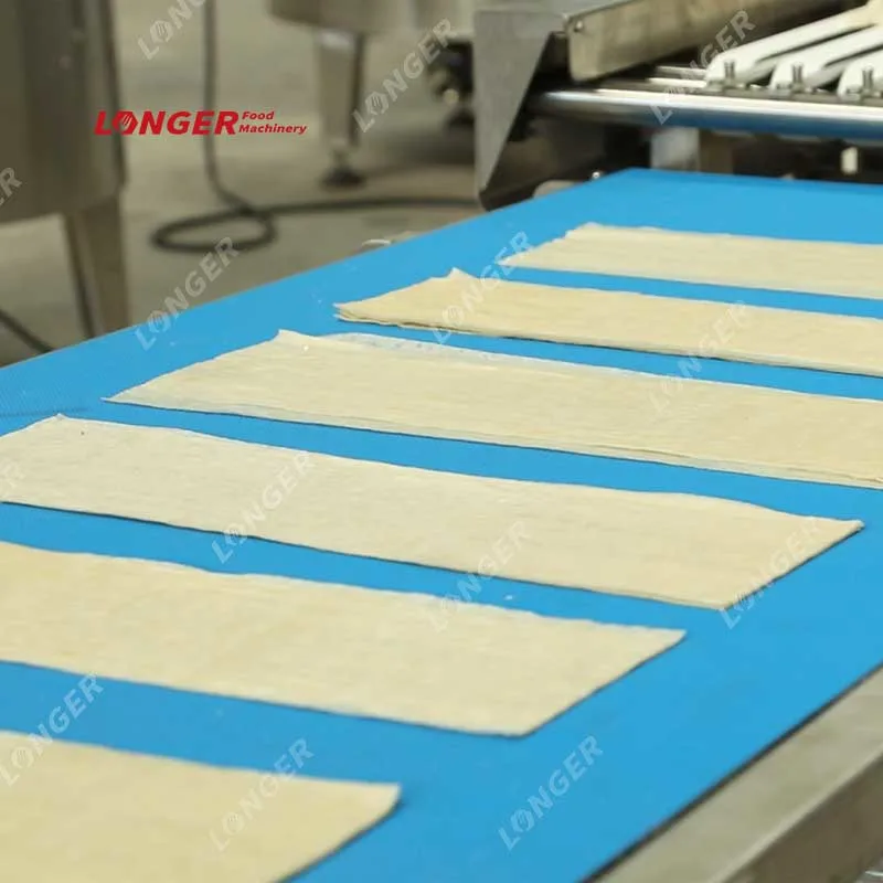 0.2-2 mm Professional Factory Price Crepe Maker Puff Pastry Sheet Machine