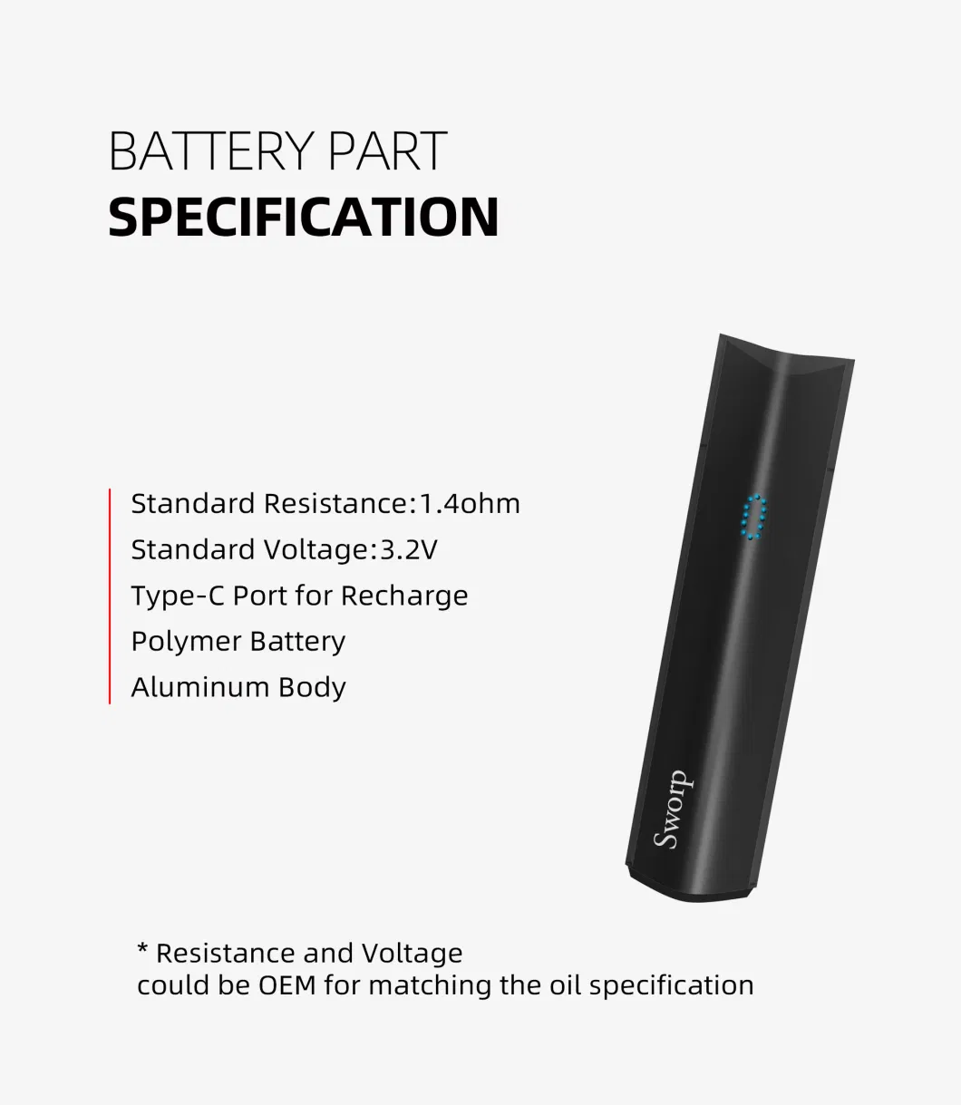 Next Vapor 2022 Wholesale Sworp Pod System Device Refillable D10 Oil 510 Vape Pen Vaper Vaporizador Atomizer Vaporizer