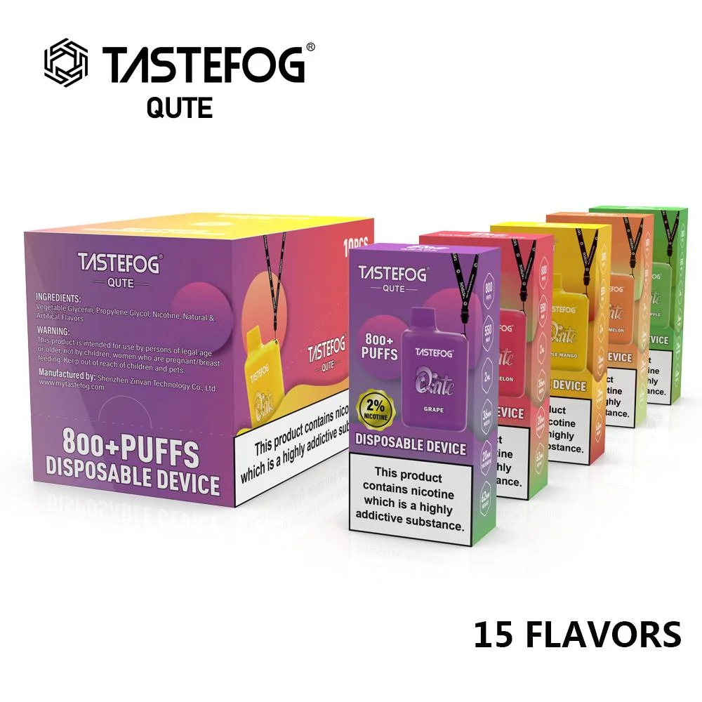 Tastefog Electronic Cigarette Pod Qute 800puffs Wholesale I Vape Disposable Vapor Mod