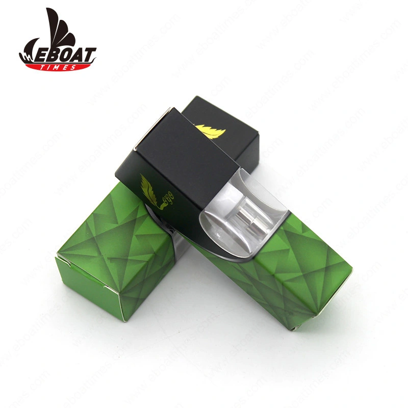 316L Ss Ceramic Coil Glass Vape Cartridge 510 Thread Gold Atomizer D8 Disposable No Leaking