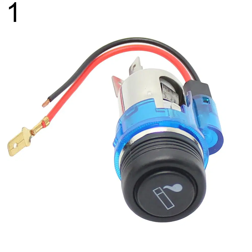 12V 120 W Portable Car Cigarette Lighter Socket Car Cigarette Lighter Socket for Motorcycle Car Boat