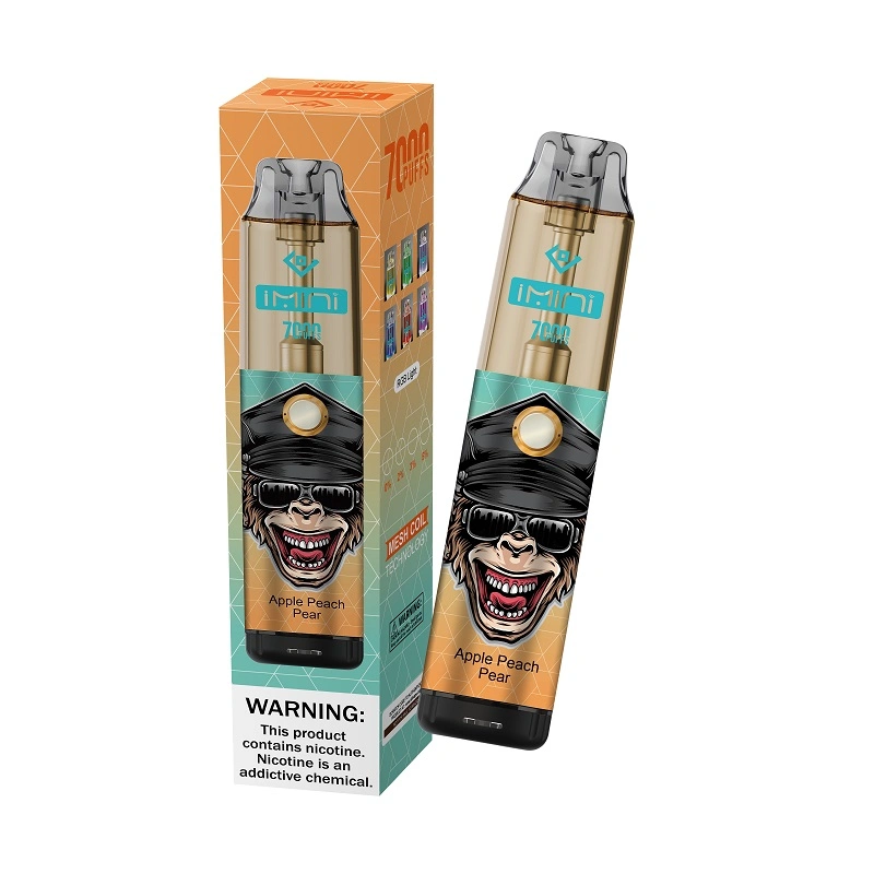 Electronics Authentic Imini Monster 7000 8kpuffs Disposable E Cigarettes Device Powerful Battery 15ml Prefilled Cartridge Mesh Coil Vs Sunfire 7000 9K 15K Puffs