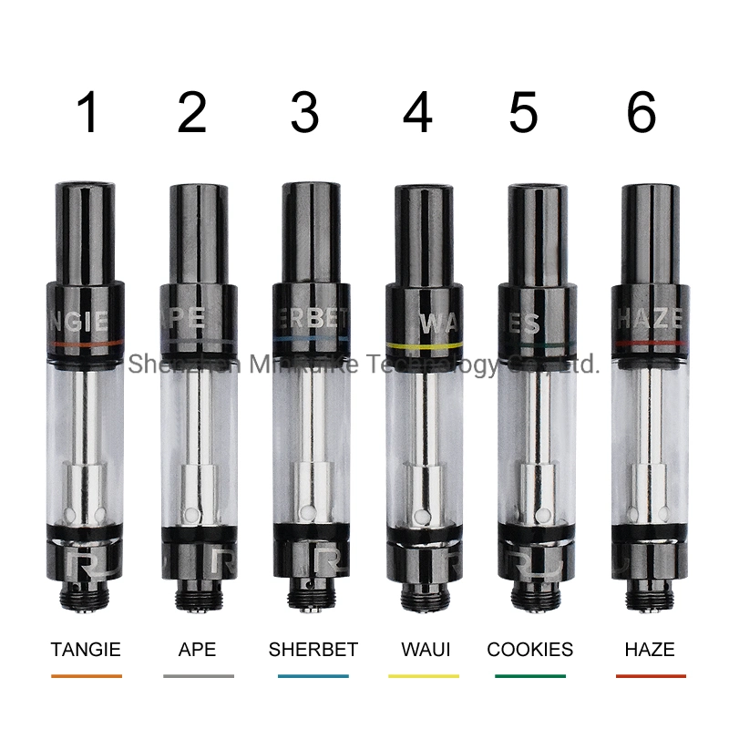 Rove Vape Cartridges Pyrex Glass Tank Pen Carts 1.0ml Ceramic Coil Thick Oil Atomizer for 510 Thread Preheat