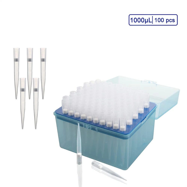 Excellent Price Lab Sterile Rnase Dnase Free Pipette Plastic Tips with Cotton Filter 200UL -1000UL