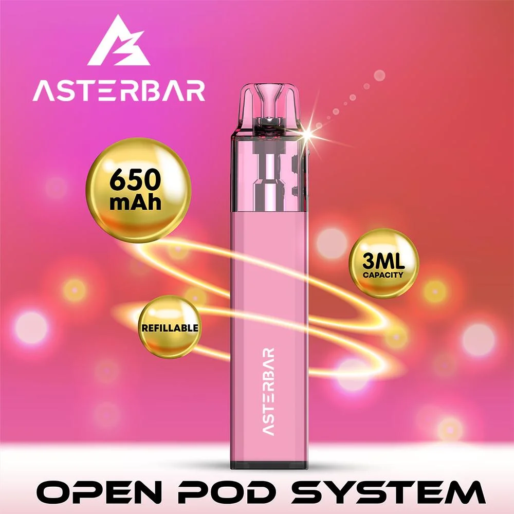 Wholesale I Vape 2024 Asterbar M3 Pod 3ml Open Pod System Easily Add Your Own Ejuice with LED Light Flashing