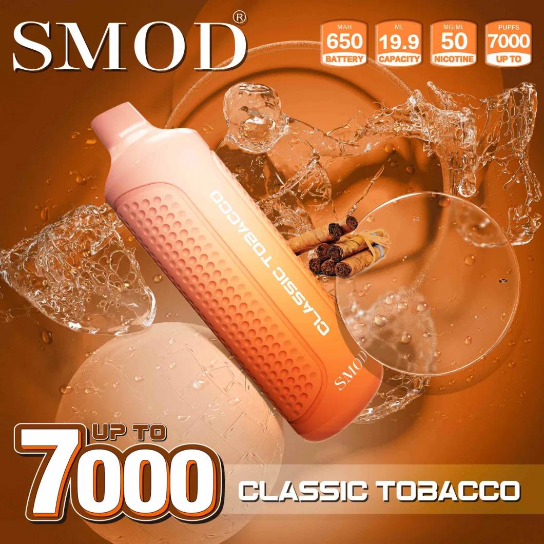 Orignal Kangvape Factory Smod 7000 Puffs China Wholesle Rechargeable Blue Razz Ice Disposable E Cig