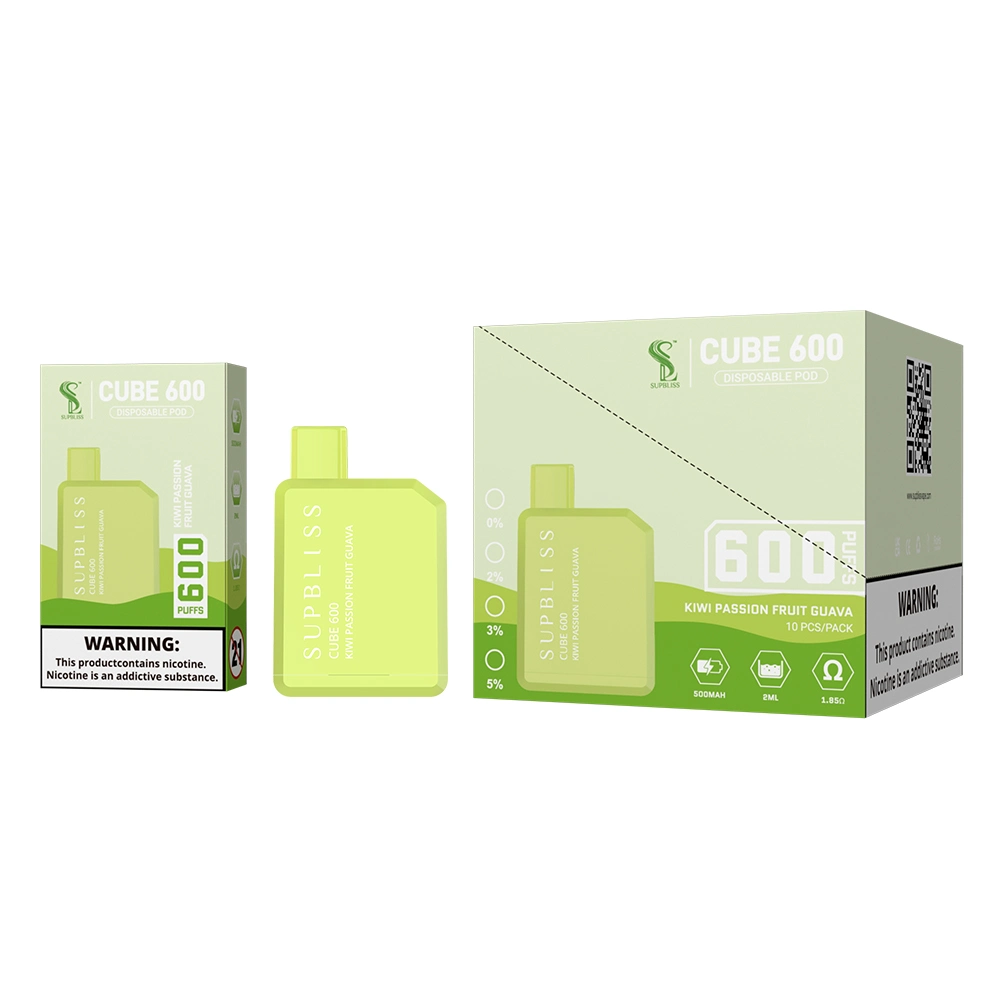 Favorable Price 600 Puffs 500mAh Battery Disposable Box Vape Supbliss Cube