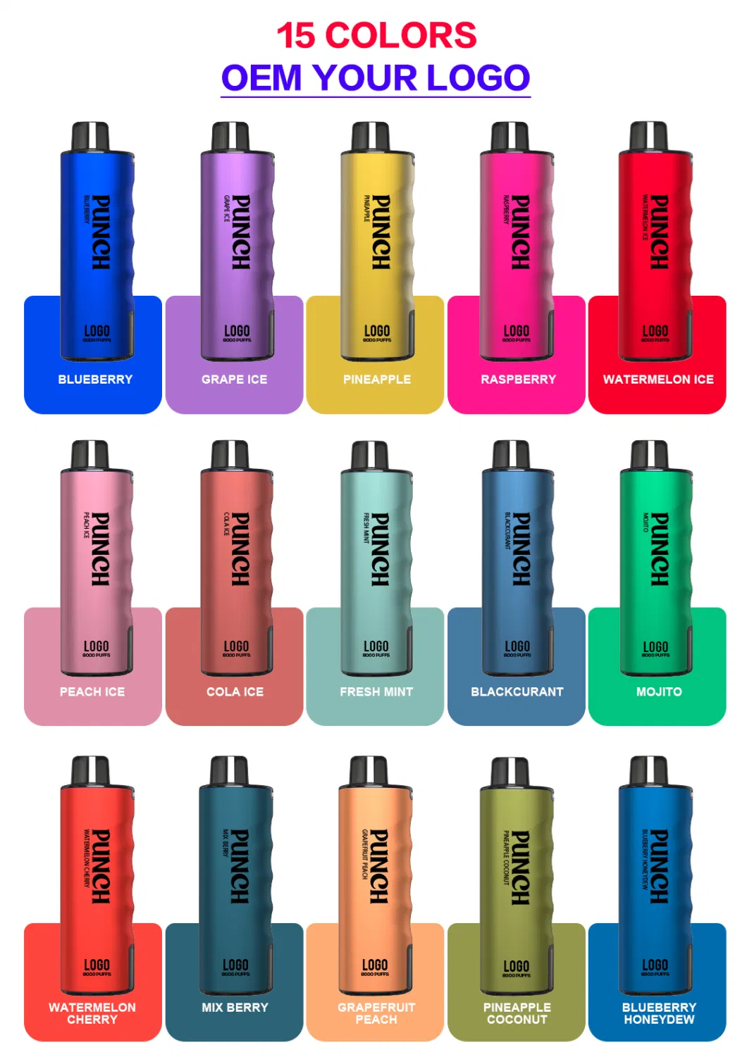 Hot Selling 8000 Puff E-Cigarettes Disposable Vape Pod with OEM/ODM