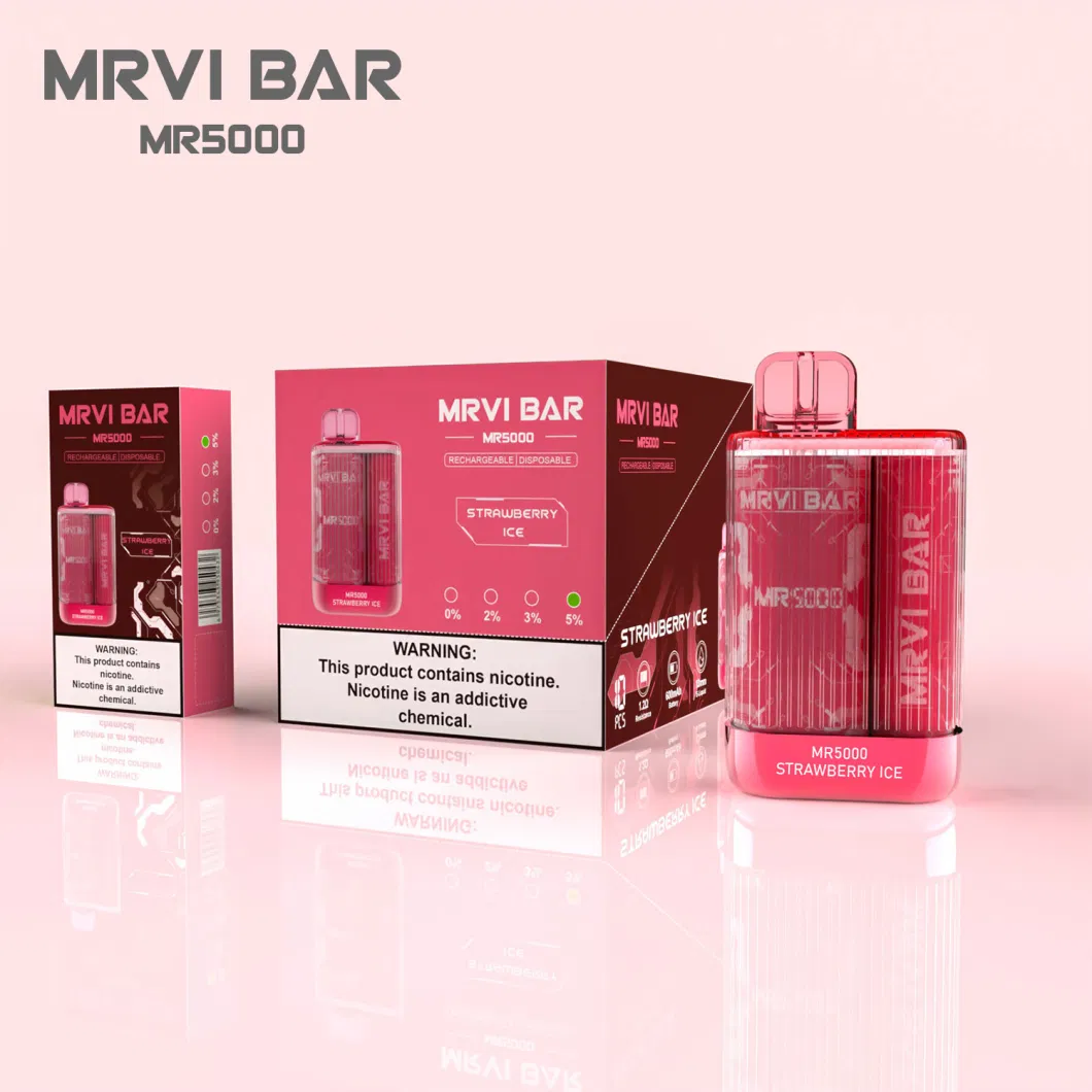 Wholesale Disposable Vape Pen 5000 Puffs Elf Crystal E Cigarette Mrvi Bar Pod Elfworld Ultra Caky Te5000 Puff