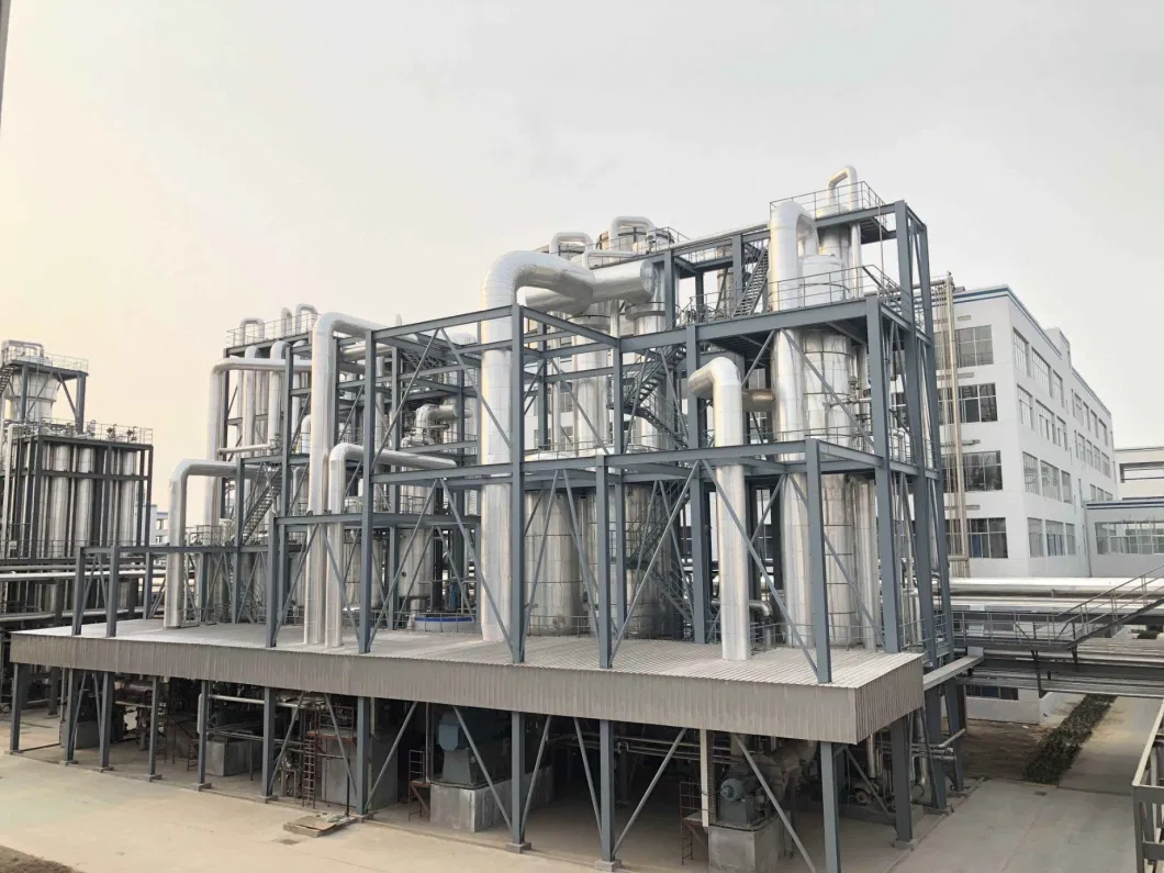 Three Effect Vacuum Falling Film Mvr Evaporator for Wastewater Treatment Multi Effect