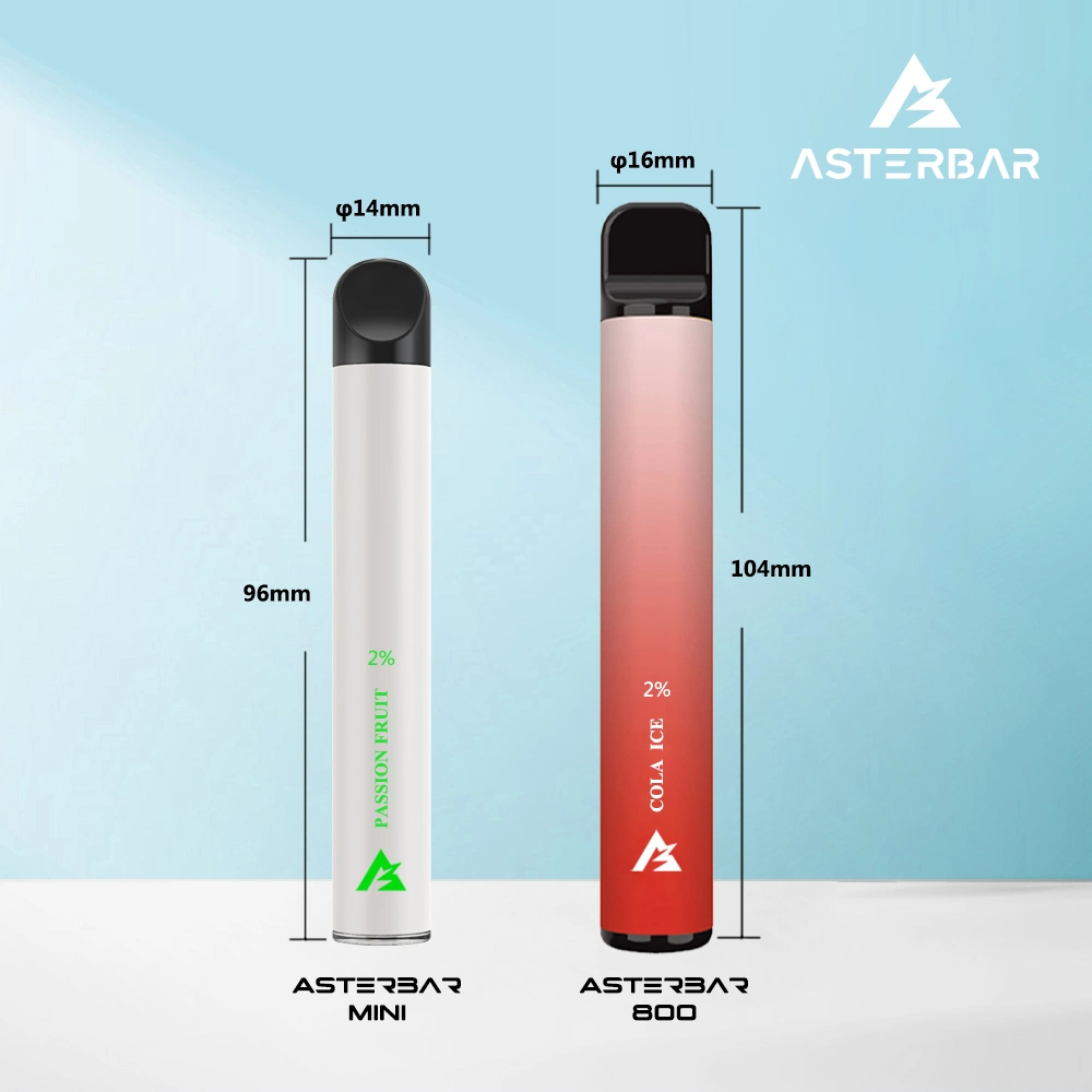 Crystal Bar 600 Puff 2ml Vapes Asterbar Nano 2% 20mg Mesh Coil Vaporizer Pen Elf E Electronic Cigarette Wholesale I Vape Disposable Pod