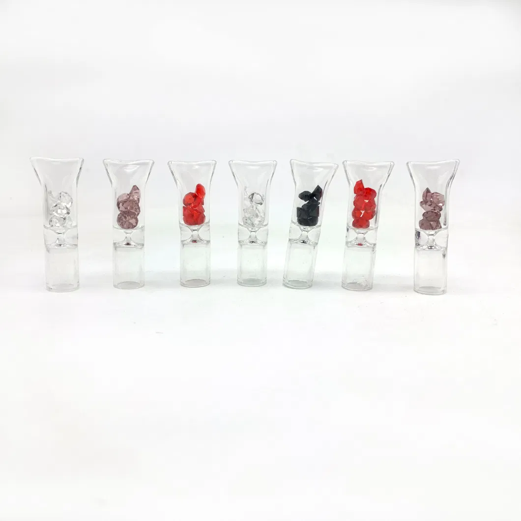 Wholesale Cheap Price Glass Cigar Tips for Joint Round 8mm Flat Mouth Drip Hookah Blunt Tip