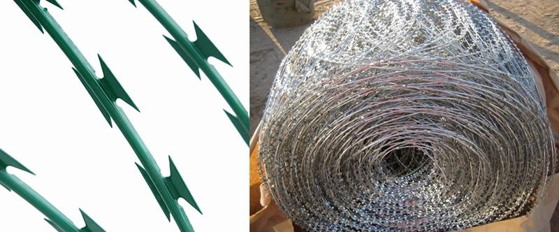 Bto-22 Galvanized Razor Wire Coils with Loops Dia 600 mm Used on Ships for Anti-Piracy