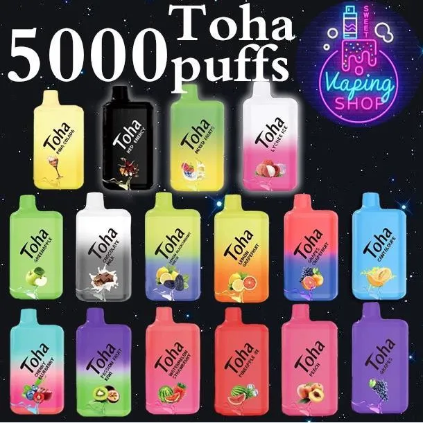 Toha 5000 Puff Zbood OEM ODM Synthetic 5000+ Superbox Jucie Quacke Zbood Quik E-Cigarette Pens Disposable Vape