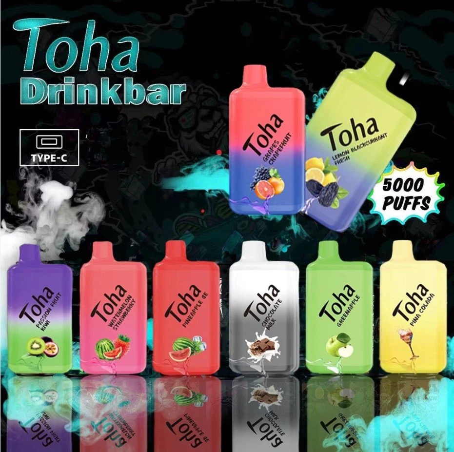 Toha 5000 Puff Zbood OEM ODM Synthetic 5000+ Superbox Jucie Quacke Zbood Quik E-Cigarette Pens Disposable Vape