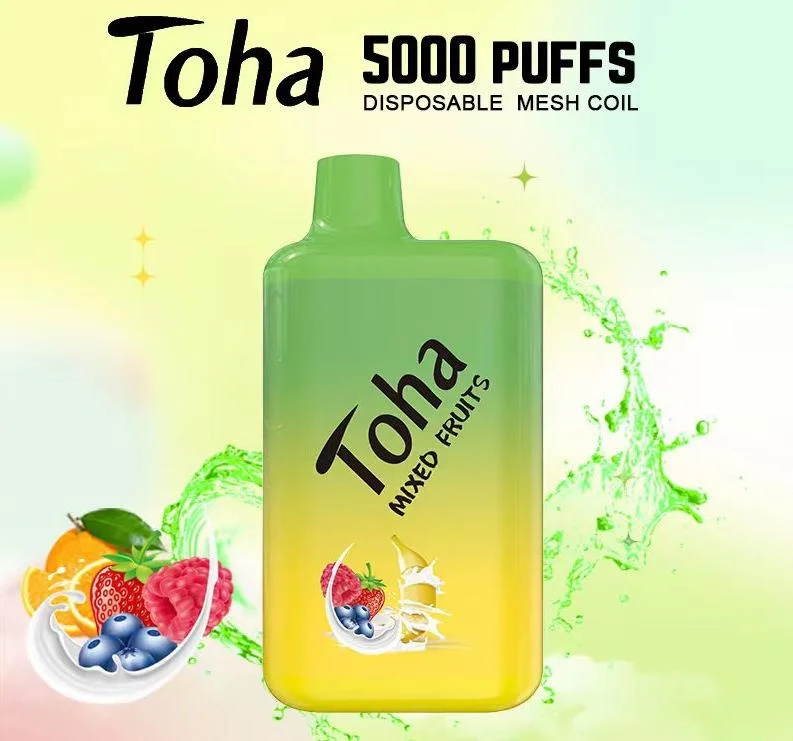 Toha 5000 Puff Zbood OEM ODM Synthetic 5000+ Superbox Jucie Quacke Zbood Quik E-Cigarette Pens Disposable Vape