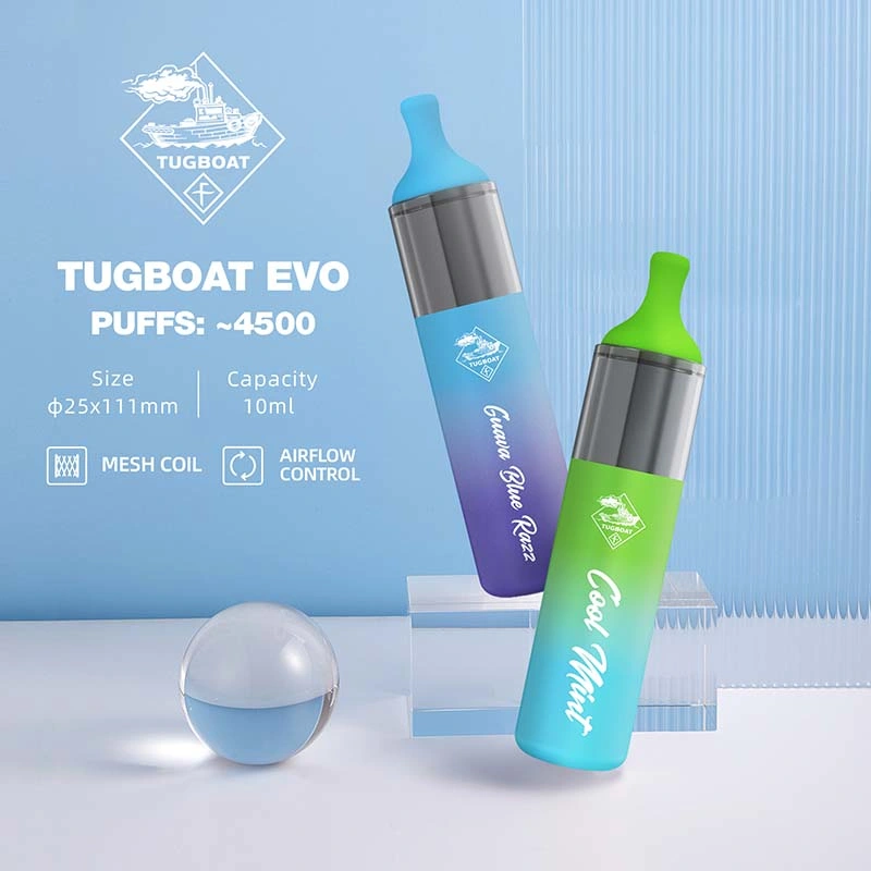 The Purest and Strongest Flavor Production Tugboat Evo 4500 Puffs Disposable Vape