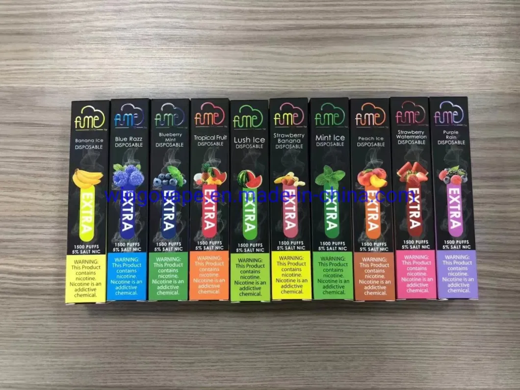 100% Original Fume Disposable Vape Fume Extra 1500puffs/Ultra 2500 Puffs/Infinity 3500 Puffs Disposable Vape with The Best Taste