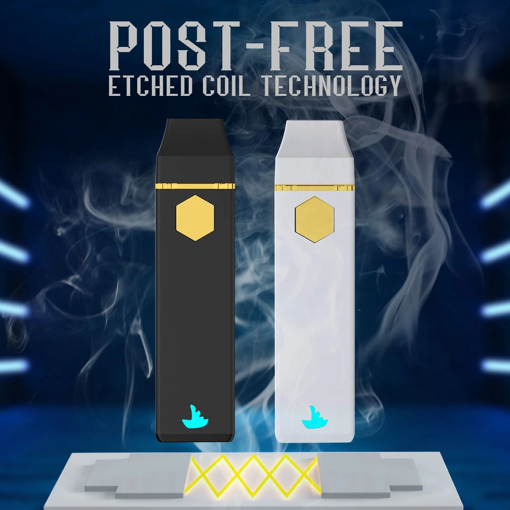 Canada Distilllate D8 Hhc Vape OEM Logo Postless Live Resin Disposable Vaping Device Empty Thick Oil Vape Pens 1g 2g