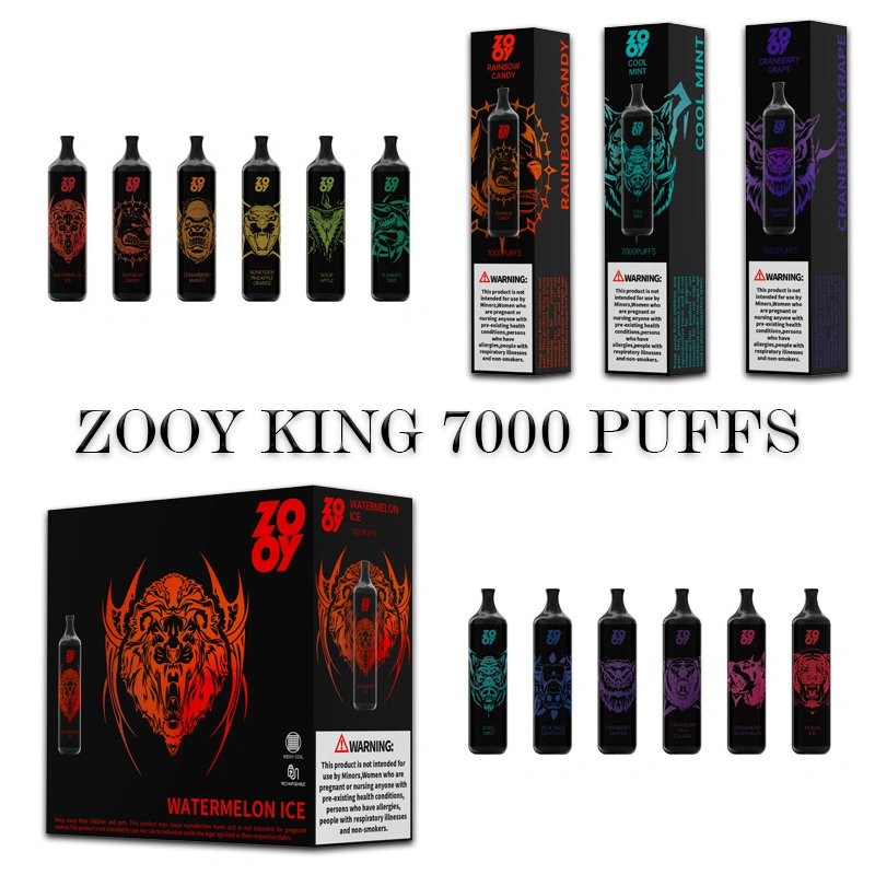 Puffbars Disposable Vapers Zooy Vape 7000 Puff Cartridge 650mAh Battery 13ml Prefilled Pod Stick Style Ecig Portable Vapes Factory Price