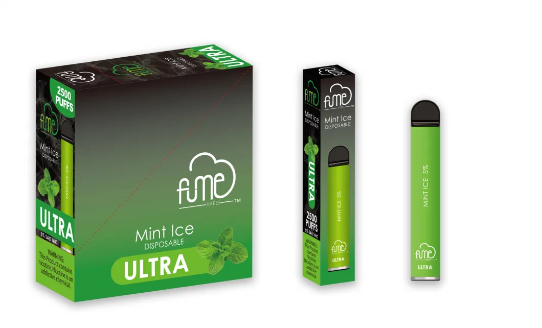 New Released Fume Ultra 2500 Puffs Disposable Vape 5% Nicotine Salt 8ml E Liquid 15 Tastes Selections