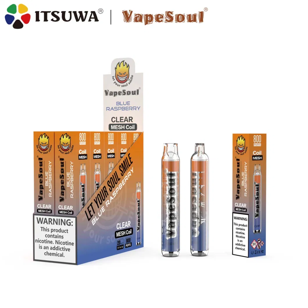 Itsuwa Vapesoul Clear Direct Factory Price Fruit Disposable E-Cig Ecig OEM Tpd 20mg 2ml Custom Nic Salt Vaporizer Pen Vape