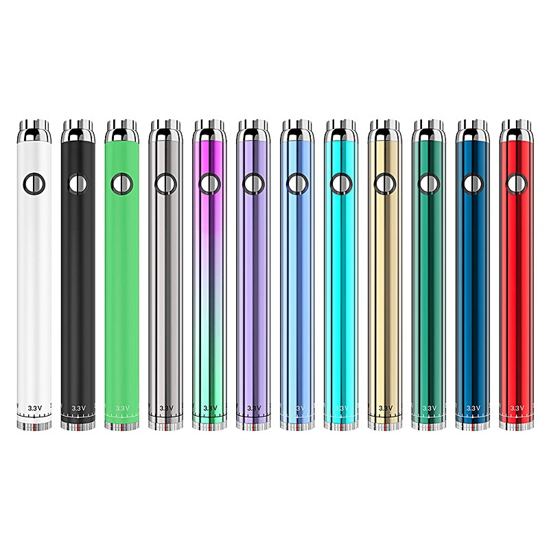 Custom Logo Printed 350 mAh Slim Pen Batteries 510 Thread Cartridge Twist Preheating Vape Battery