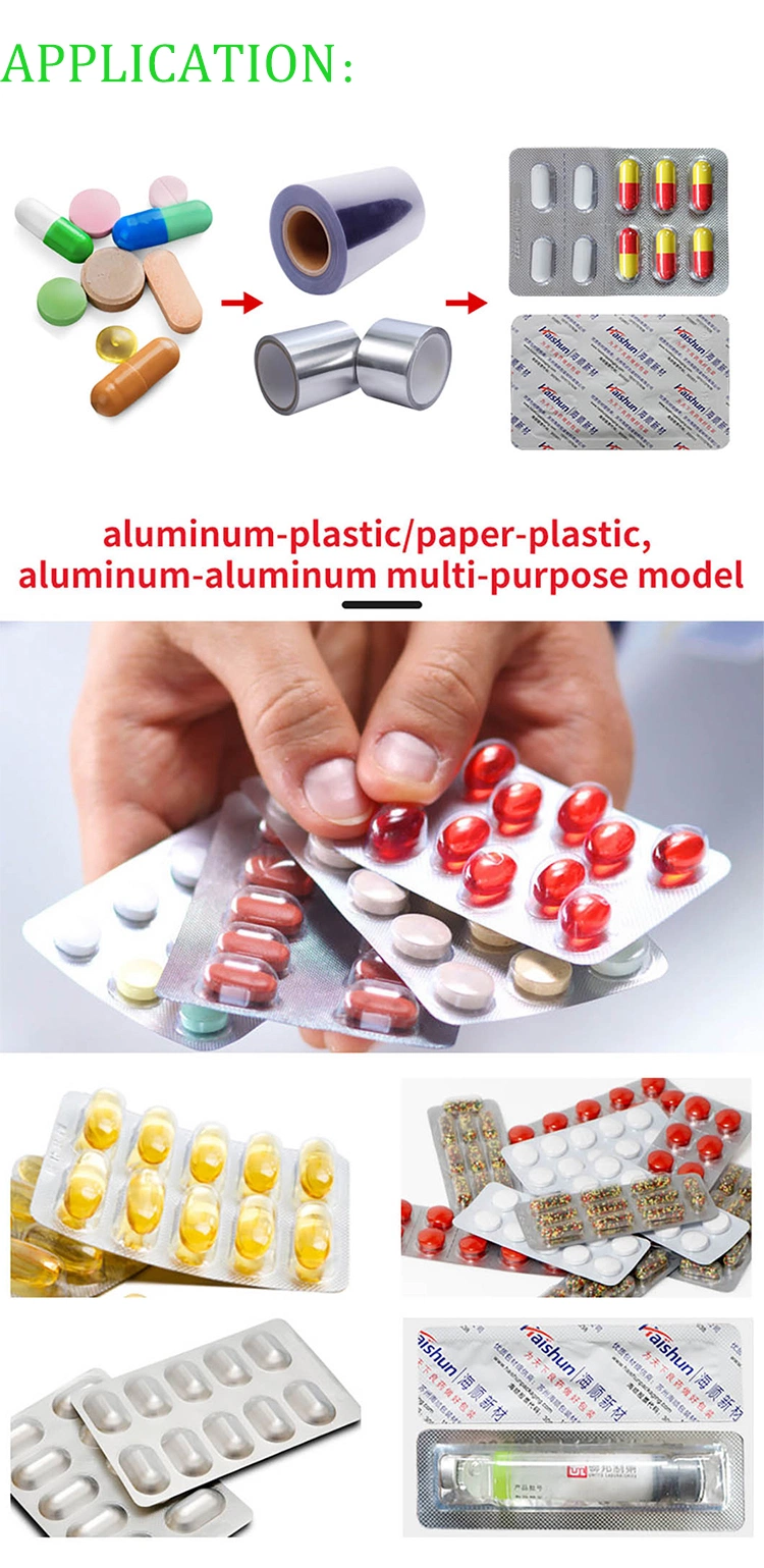 Dpp-160r Flat Plate High Speed Tablet Capsule Pill Automatic Plastic Blister Strip Packing Making Machine