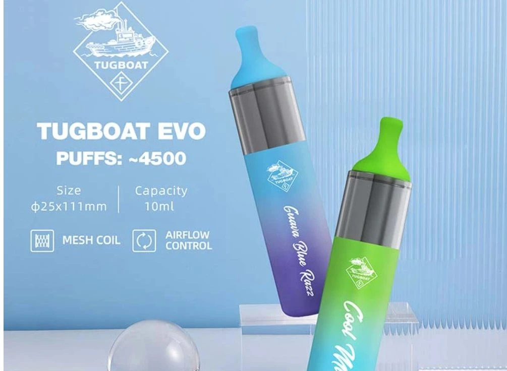 Hookah Shisha Pen Price The Purest and Strongest Flavor Production Tugboat Evo 4500 Puffs Disposable Vape