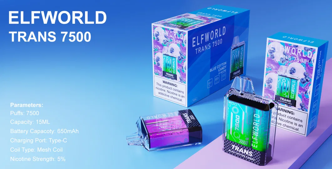 Global Wholesale I E Cigarette Manufacturer Elf World Trans 7500 Lost Puffs Elf Disposable Orion Smoking RM Vape 10000 Pi9000 Puff Bar