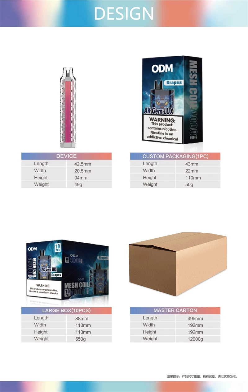 Wholesale Factory 10K Puffs Rechargeable 20ml Original Vapor Smart Disposable Vape