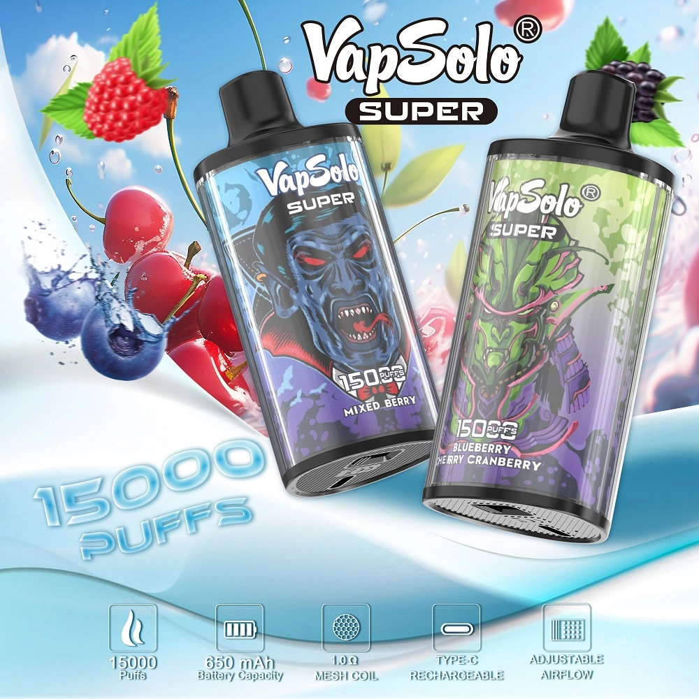 Vapsolo Super Vaper Desechables Aroma King Electronic Cigarette 15000 Puff My Shisha Vape Kits