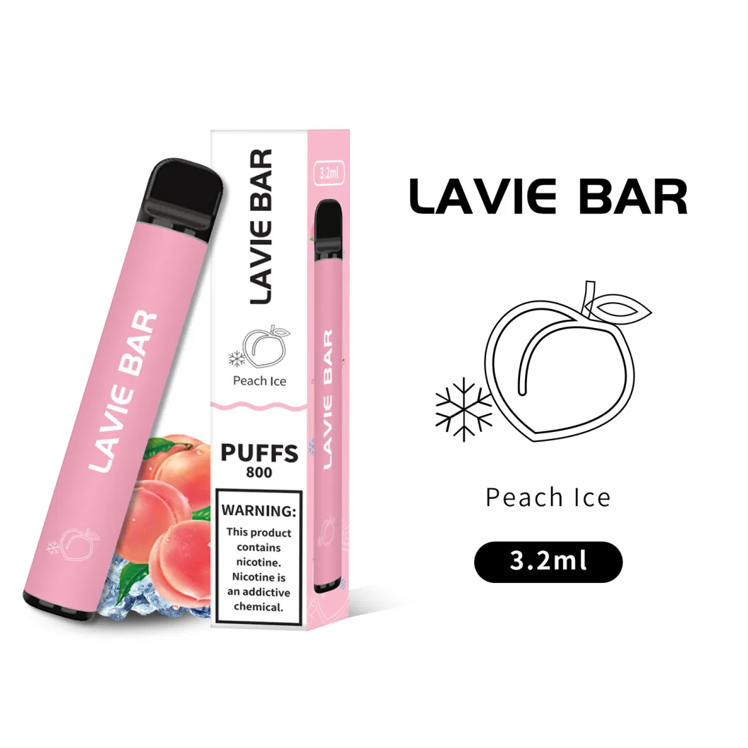 2022 Lavie Bar Zero 20mg 50mg Simple Style Disposable Vape 800 Puffs Vape Pen Disposable Vapes Puff with Tpd CE PSE Kc FDA