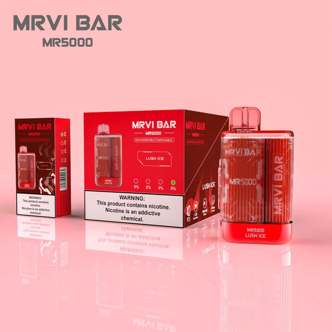 Wholesale Disposable Vape Pen 5000 Puffs Elf Crystal E Cigarette Mrvi Bar Pod Elfworld Ultra Caky Te5000 Puff