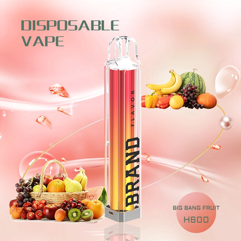 China Wholesale OEM Tpd Ecid E-Cigarette 2ml 600 800 Puffs Fremelx Vaper Empty Pen Style Crystal Disposable Vape with LED Flashlight in Europe Spain UK